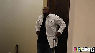 teen babysitter sara luvv enjoys spending time with huge black men