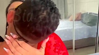 Latina wife gets oral orgasm