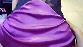 This cute petite student in lingerie shows off her big ass! 😘