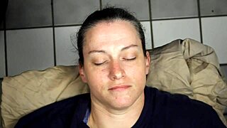 huge homemade cumshot blasting right in her eyes, so intense