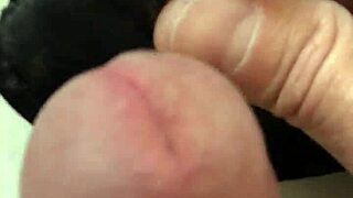 I placed my cock on my girlfriend's dirty panties!