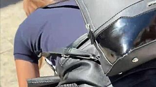 daring public flashing and teen sex at tourist spot pov