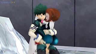 ochako says, 'fuck me hard in the ass, midoriya!'