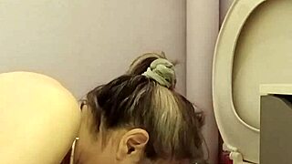 Slave girl slapped and humiliated in the toilets with dirty talk