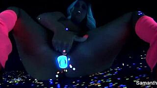 Blonde Pornstar Samantha Saint Nudes Her Big Tits And Pussy In Solo Masturbation