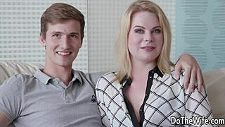 Narrative Pretty wife Adry Berty gets drilled while her cuckold husband watches in silence