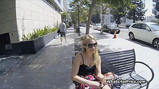 Pounding a broke blonde teen 18+ picked up from the street. She needed cash for hardcore action.