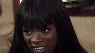 Hot Ebony Babe Ana Foxxx Rides And Goes Crazy Over Her Lover's Huge White Meaty Dick