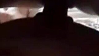 She fucks and tastes his cum