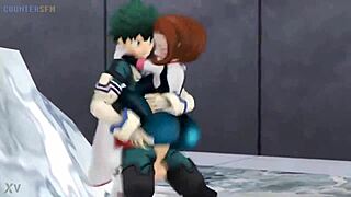 ochako says, 'fuck me hard in the ass, midoriya!'