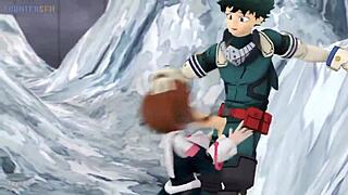 ochako says, 'fuck me hard in the ass, midoriya!'