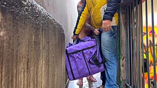 Naked delivery guy enters house and can't resist hardcore fucking