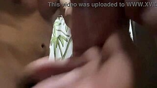 I caught my step cousin in the bathroom.