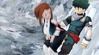 ochako says, 'fuck me hard in the ass, midoriya!'