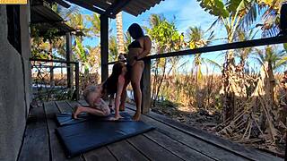 Two Girls Fuck in Countryside House for Masturbator's Pleasure.