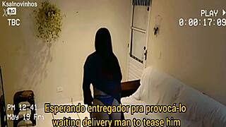 Wife eagerly takes anal assfucking from horny delivery guy