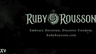 eternal devotion to goddess ruby rousson in suggestive bdsm ritual