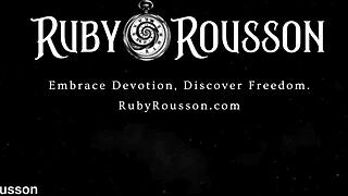 eternal devotion to goddess ruby rousson in suggestive bdsm ritual
