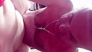 Intriguing wife with big tits in scenario