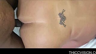 Wow, watch this brunette BBW get railed hard in the hotel room!