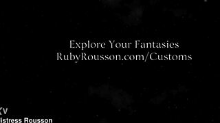 eternal devotion to goddess ruby rousson in suggestive bdsm ritual
