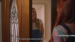 Babysitter Sophia Locke Sits on Faces with Kenzie Taylor and River Lynn