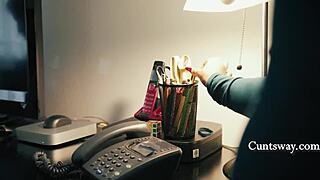 lesbian butt buffet where milf hires lesbians to wear buttplugs at work 😈