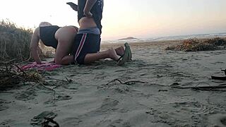 Hot Slut Fucks on Beach for Cash