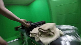 I interview Audrey Decker, making her gag on my cock.