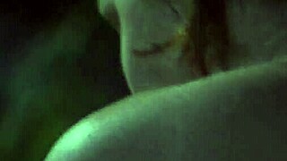 brooke ballentyne gets cozy with a ranch hand outdoors by the fire