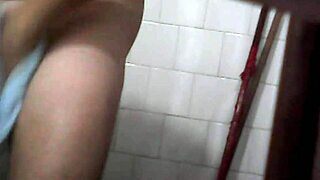 Secretly filmed aunt's hidden bath.