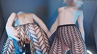 Petite Blonde Shakes Ass While Taking Big Black Cock, Gets Fake Creampie Like A Pro