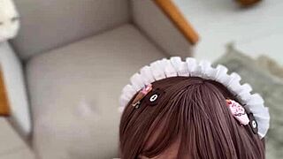 she’s rocking a diaper cosplay look, looking cute and submissive for solo play. what a delicious reward!