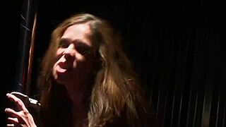 i licked big tits in office threesome with masked guy, blowjob and all