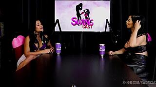 Amy Yamaguchi and Tifany Rocha's Glamour Compilation with Tattoos, Toys, and Orgasms on Sheer Red Swing