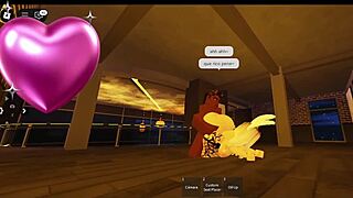 Snowbunny feels excited meeting big black cock in Roblox.