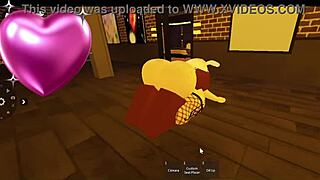 Snowbunny feels excited meeting big black cock in Roblox.