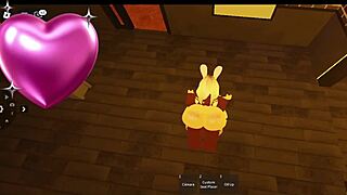 Snowbunny feels excited meeting big black cock in Roblox.