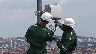 fantastic threesome with beautiful girl and two guys