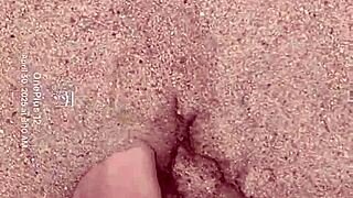 Bare Feet Sensually Play In Sand