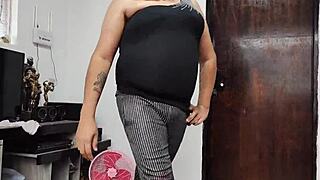 Naughty Maid Accepts Money for Deepthroat Blowjob with Spitting