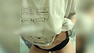 Pajama dildo play turns into intense orgasm session with big ass and tits