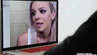 Perverted teen with BIG TITS SUCKS guys' BIG HARD COCK intensely!