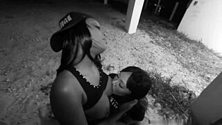 I watched two cock-starved sluts deepthroat in Miami street blackout, so hot