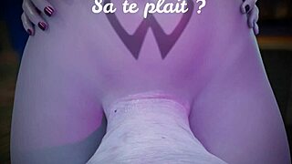 French hentai fatal futa from Overwatch makes you suck her cock in JOI