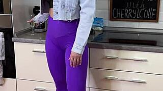 Enjoy Breakfast With Beautiful Cherrylcolle In Heels