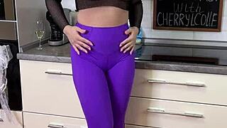 Enjoy Breakfast With Beautiful Cherrylcolle In Heels