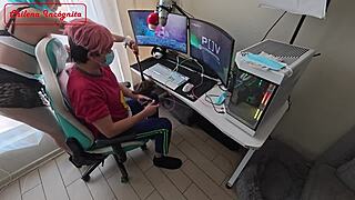 damn, obeying the boss’s son goes wrong in this wild parody with bent over action