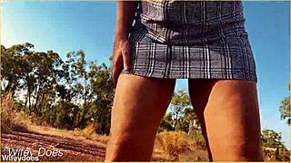 i forgot to wear panties under my skirt flashing shaved pussy