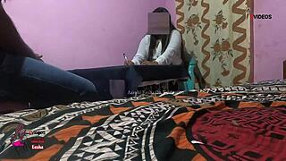 ebony indian female doctor takes good care of her patient s big cock